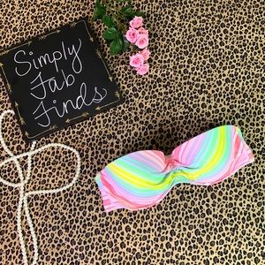Victoria’s Secret | Colorful Strapless Bikini Top